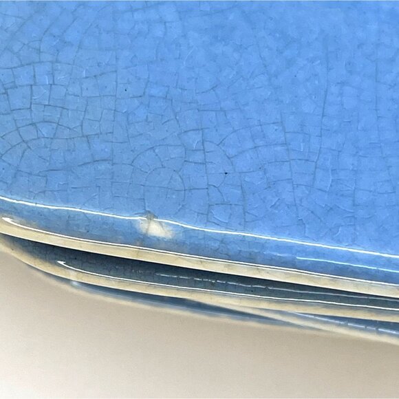 Blue Harker Cameoware - Dainty Flower Blue Virginia Bread and Butter Dessert Pla - Picture 14 of 16